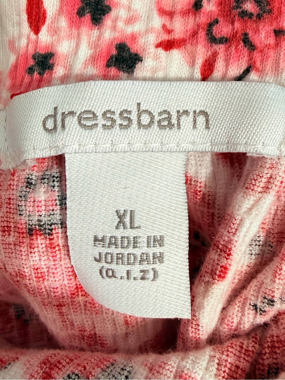 Dress Barn - Pink Floral Cool Summer Short Sleeve Peasant Blouse Crinkle Stretch - Picture 7 of 9